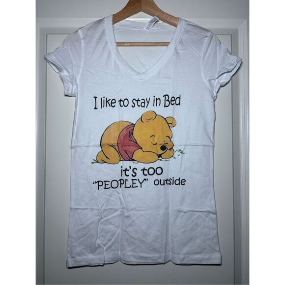 It's too peopley outside Women's V-neck T-shirt size Small - Picture 1 of 2